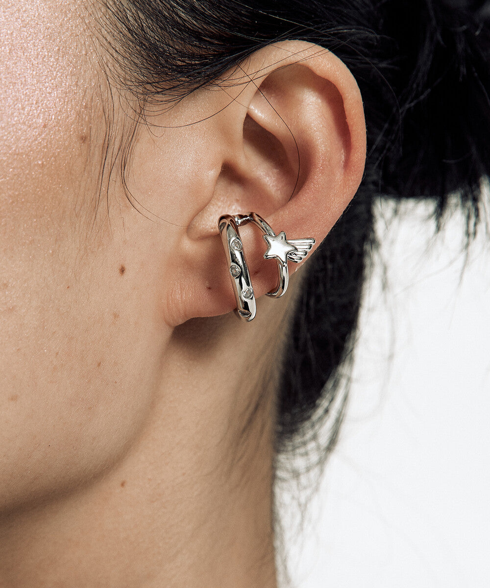 【Kashiko 25HS】Cubic Star Ear Cuff Pre-order ] Kashiko Cubic Ear Cuff – lesson.zero