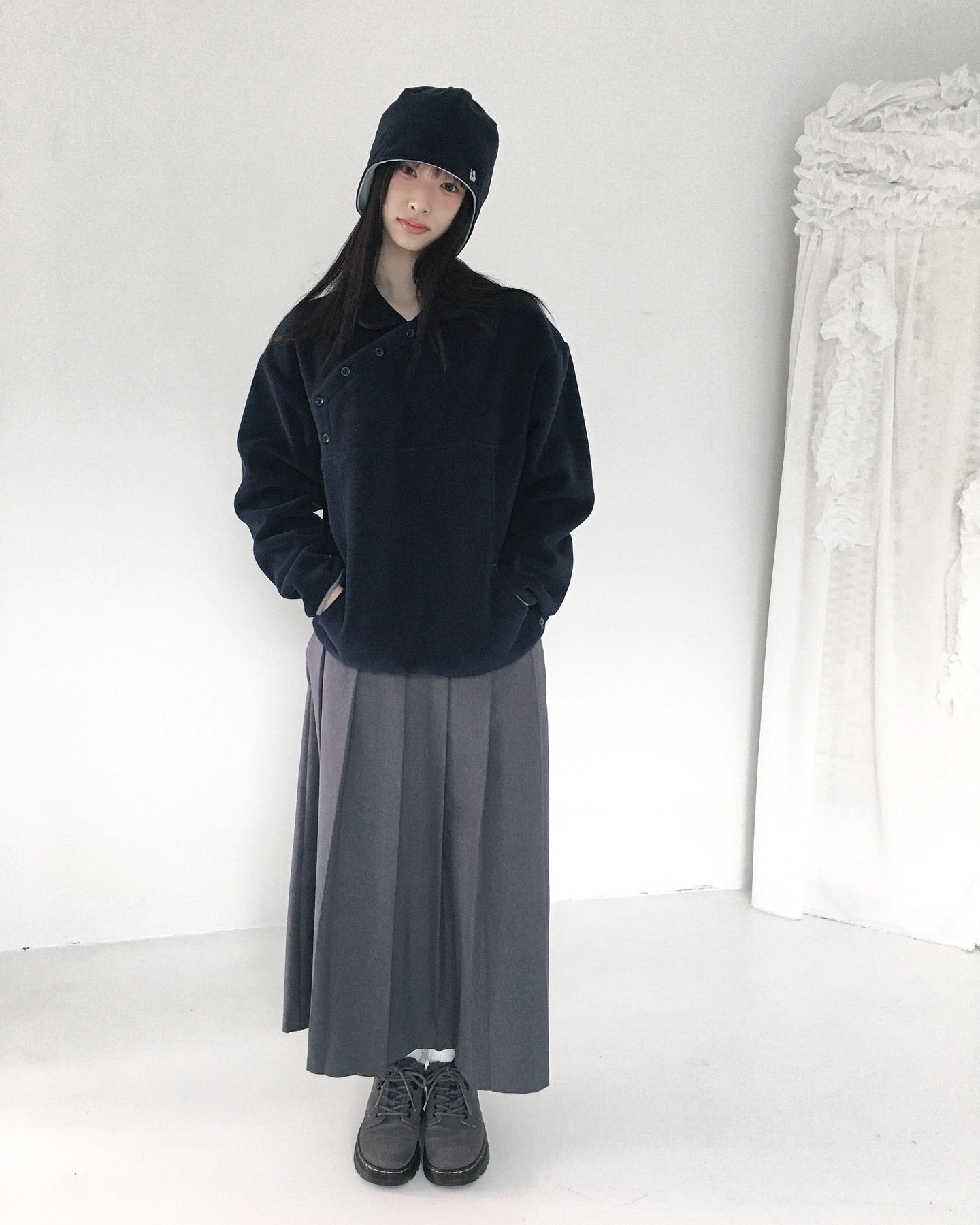 [ Pre-order ] Reversible Fleece Beanie