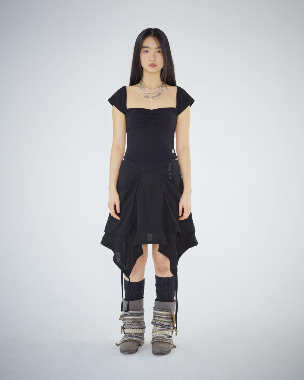 [ Pre-order ] Coyseio Punching Shirring Top