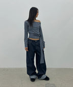 [ Pre-order ] Stripe Strap T-Shirt