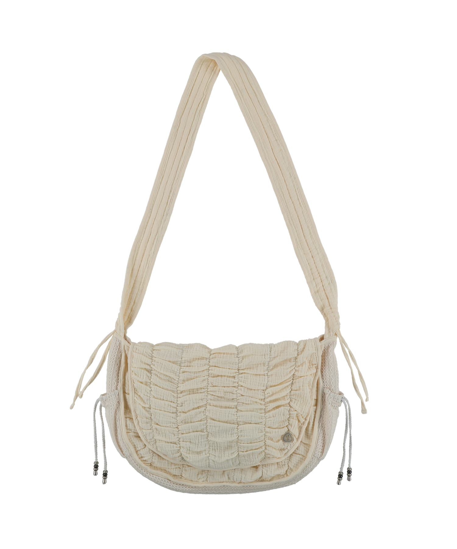 [ Pre-order ] Quilted Cross Bag Ivory
