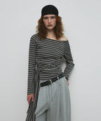 [ Pre-order ] Stripe Strap T-Shirt