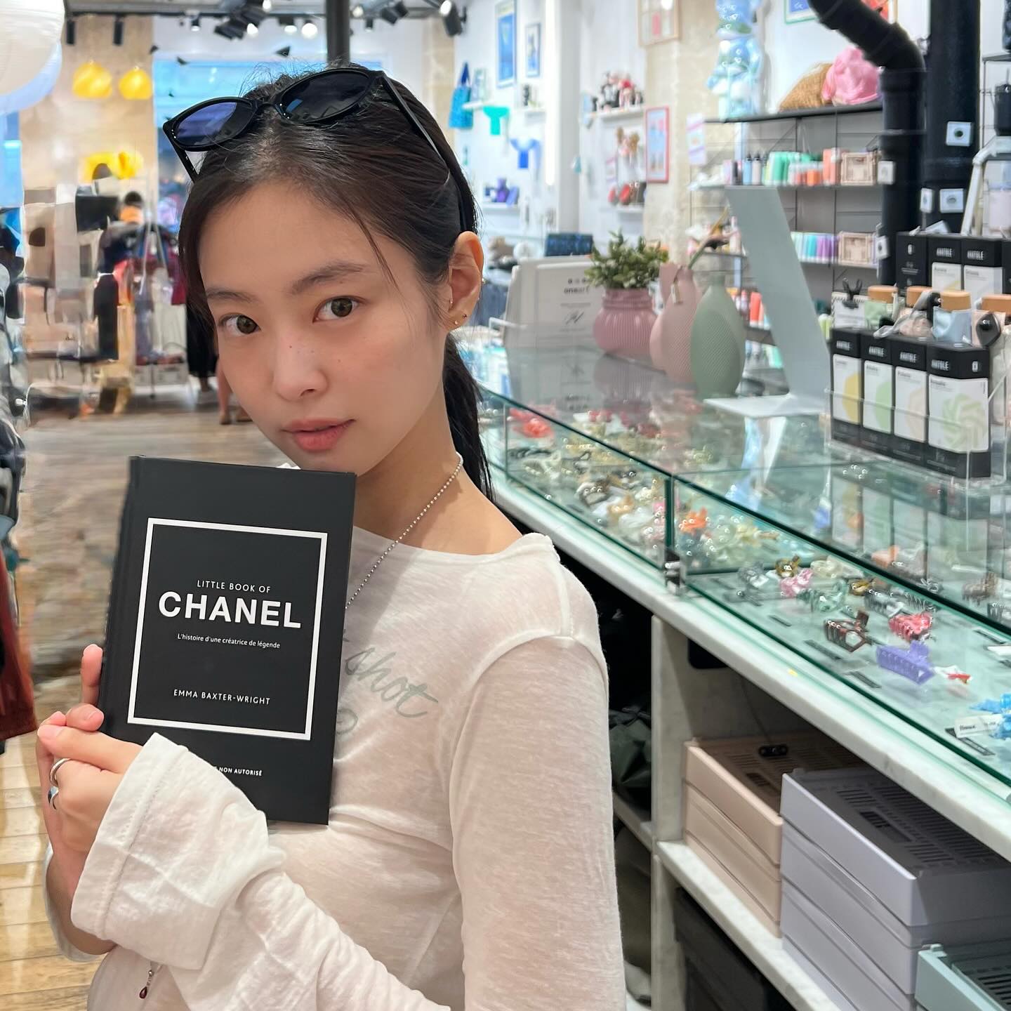 [ Jennie同款 ] Lettering Sheer Long sleeve