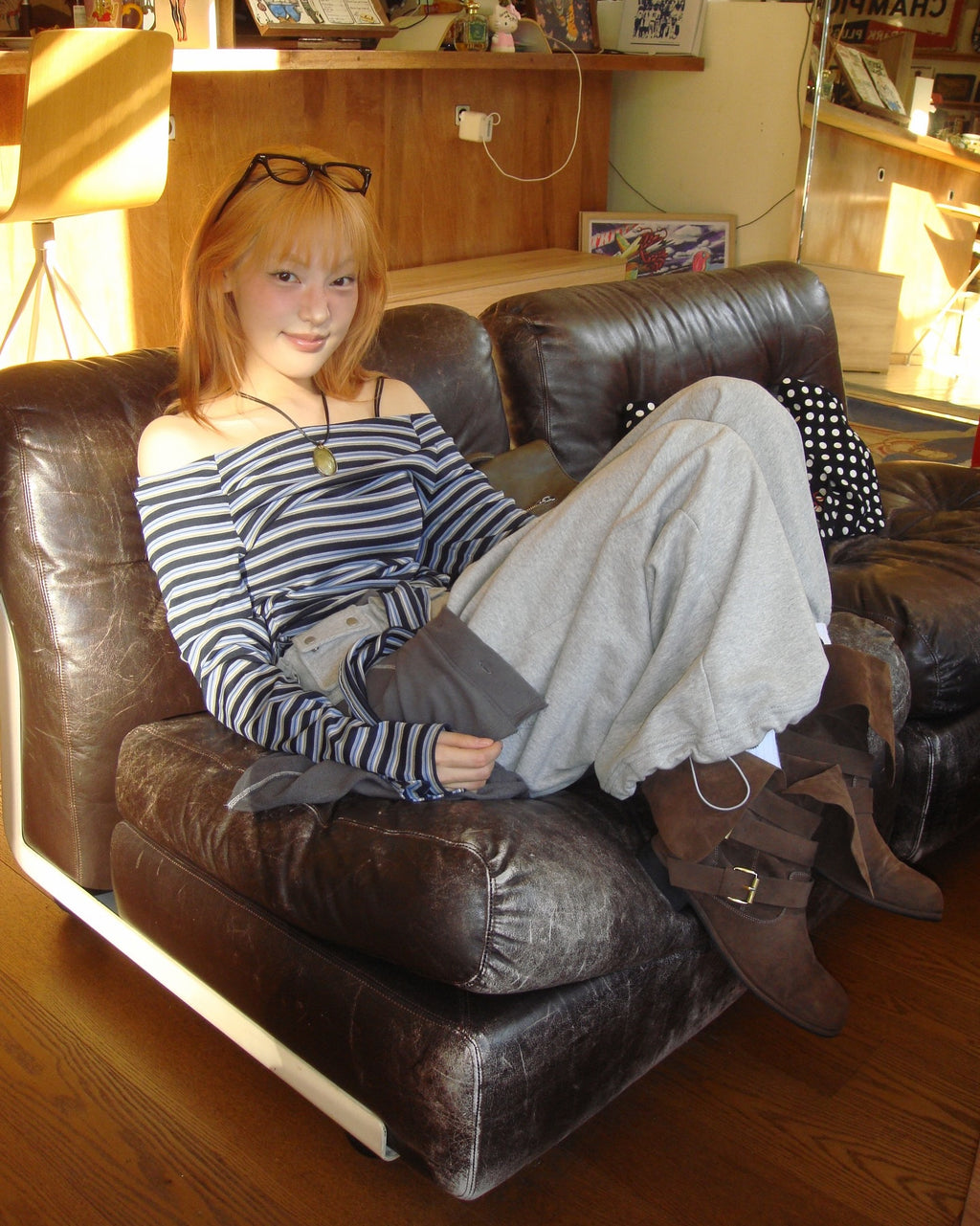 [ Pre-order ] Stripe Strap T-Shirt