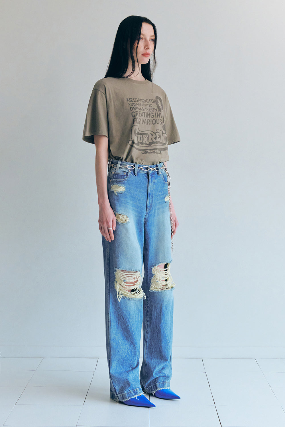[ 已停產 ] Current Typo Semi Overfit Tee