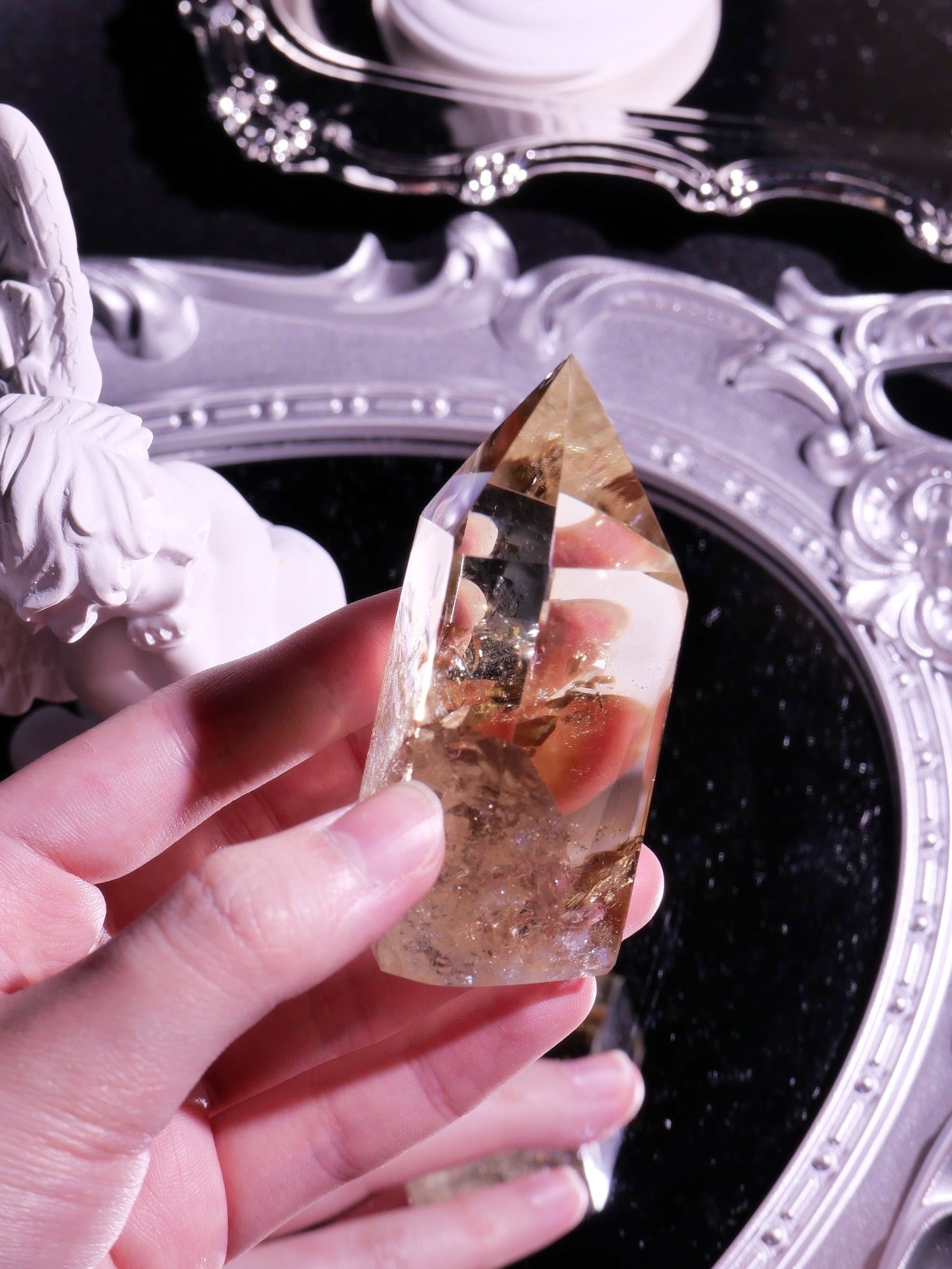 [ 現貨 ] TSCS021 茶黃水晶尖柱 Natural Smoky Citrine Tower