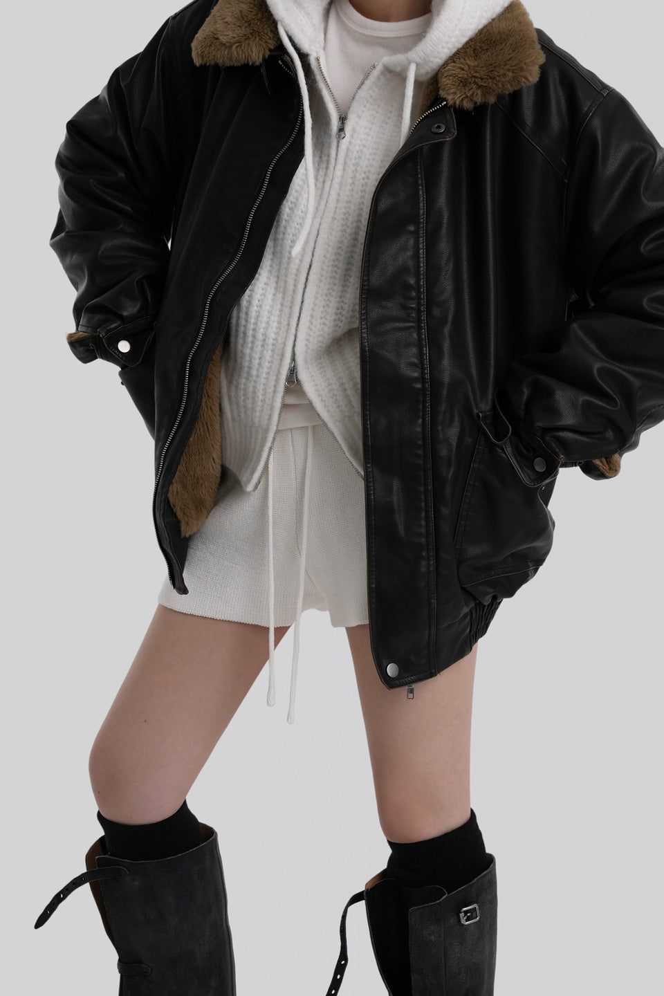 [ Pre-order ] Autumn Made Wool cable Hood Knit