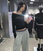 [ Pre-order ] Rockcake Check Layered 96 Wide 2way Jogger