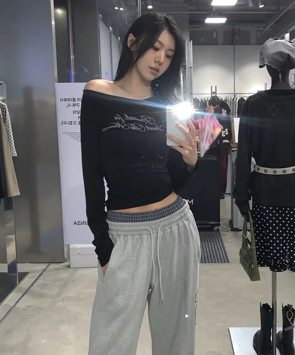 [ Pre-order ] Rockcake Check Layered 96 Wide 2way Jogger