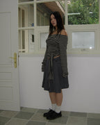 [ Pre-order ] Stripe Strap T-Shirt