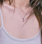 [ Pre-order ] TSC016 葡萄石純銀S925頸鏈 Natural Prehnite Silver Necklace