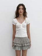 [ Pre-order ] Button Blush T