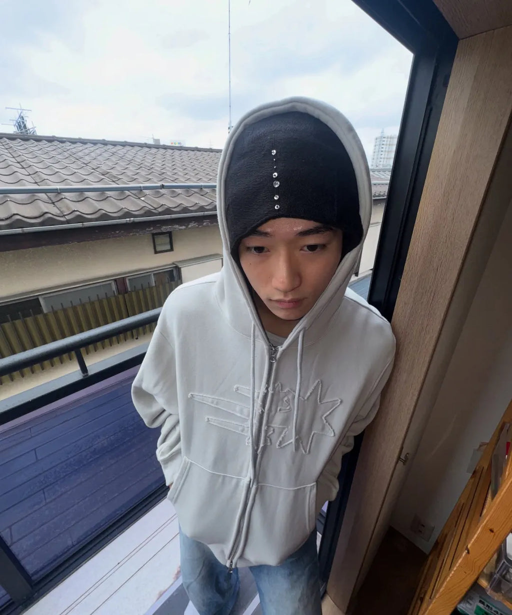 [ Pre-order ] 3 Star Logo Zip Hoodie