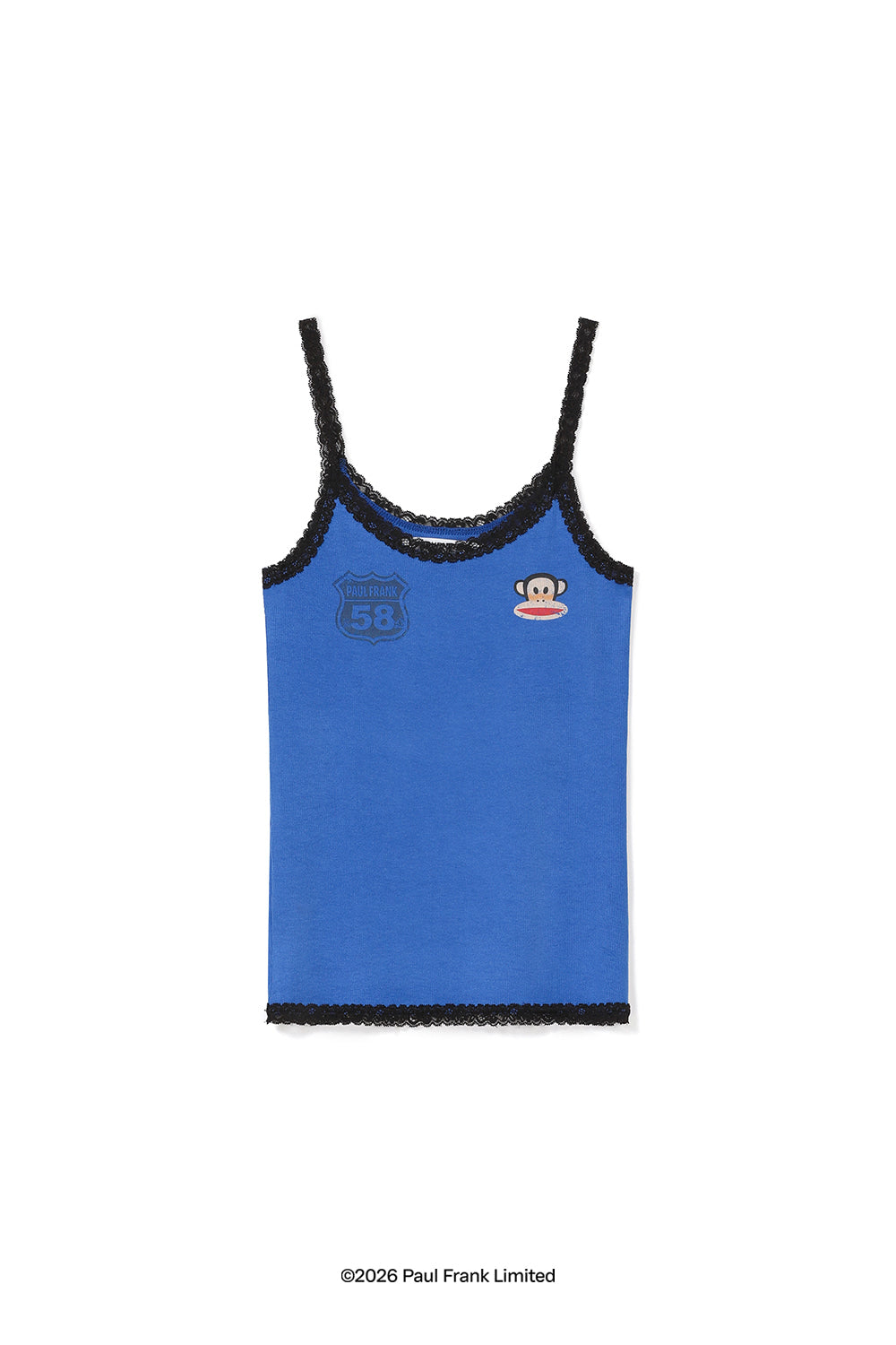 [ Pre-order ] Sunburn X Paul Frank Lace Sleeveless Top