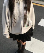 [ Pre-order ] 3 Star Logo Zip Hoodie