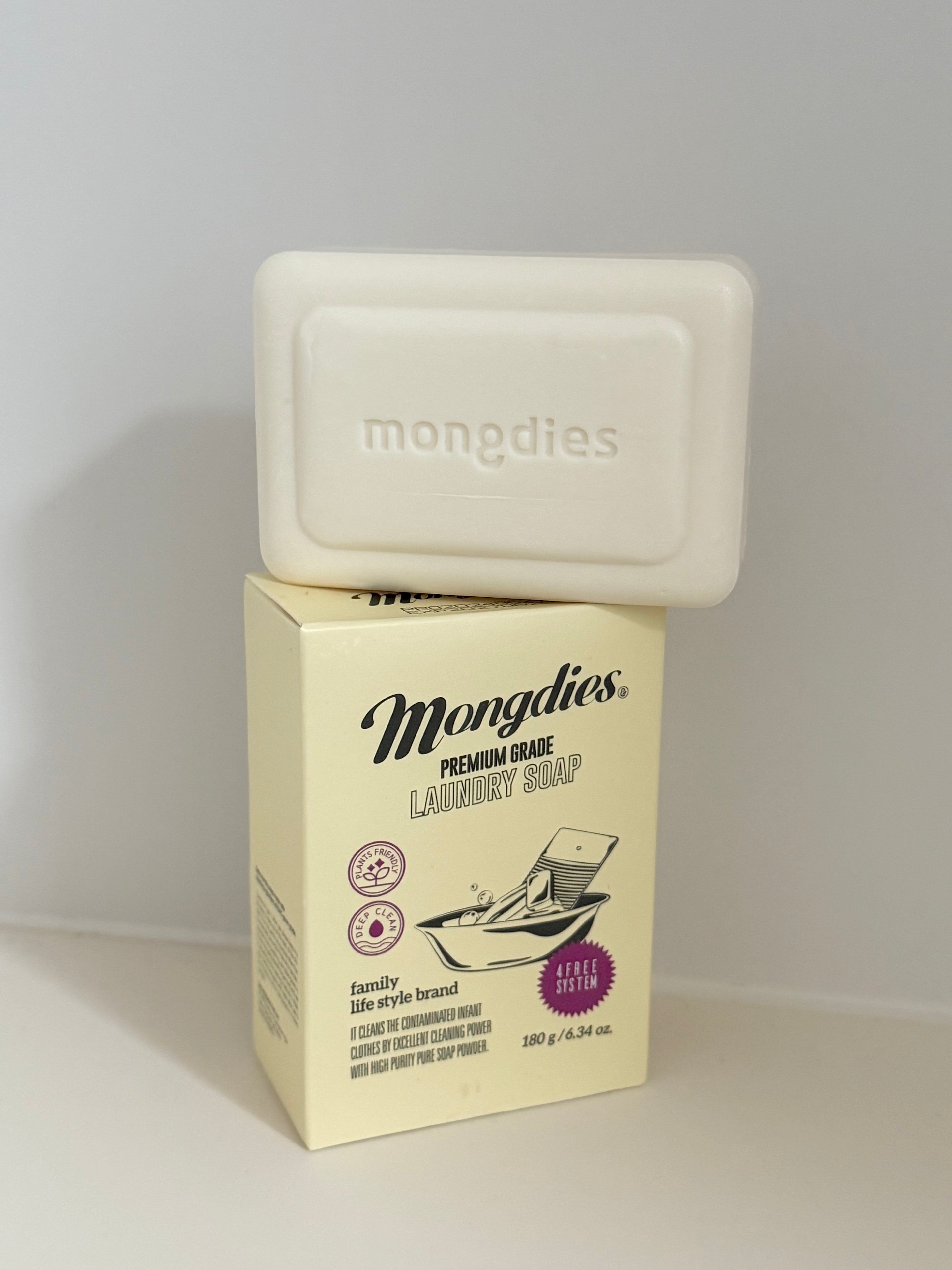 [ 現貨 ] Mongdies 98% 兒童洗衣溫和去污番梘 180g