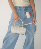 [ Pre-order ] Round Mini Petit Cross Bag White Star