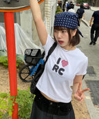 [ Pre-order ] Rockcake Check Heart Top