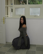 [ Pre-order ] Stripe Strap T-Shirt