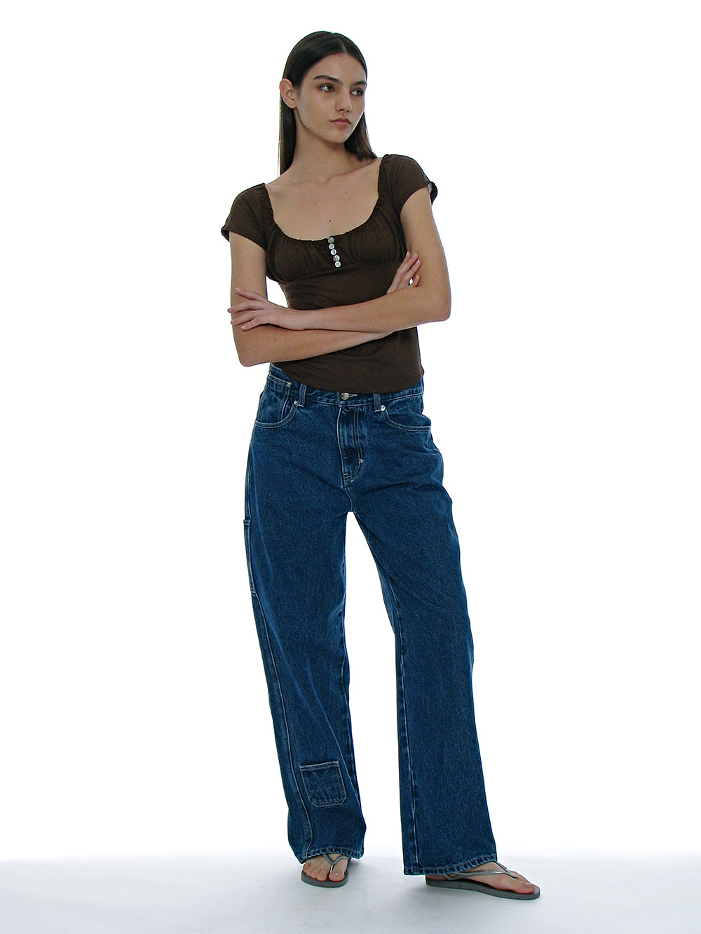 [ 店主推薦 Pre-order ] Button-Up Gathering Top ( M有現貨 )