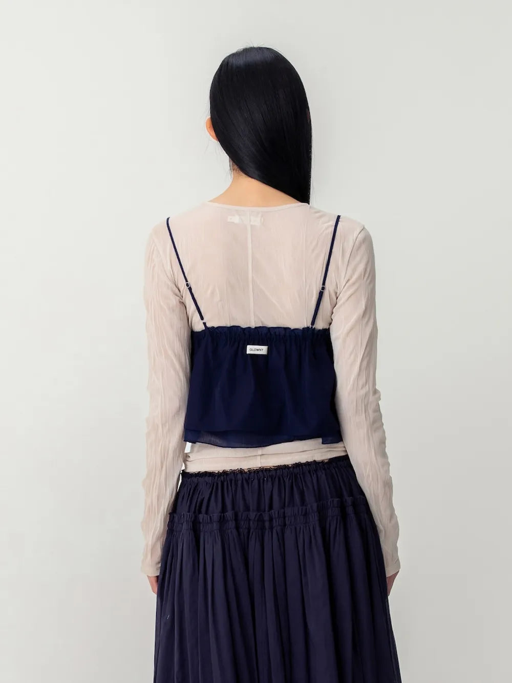 [ Pre-order ] Shirred Crinkle Bustier