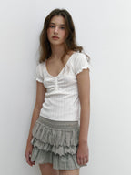 [ Pre-order ] Button Blush T