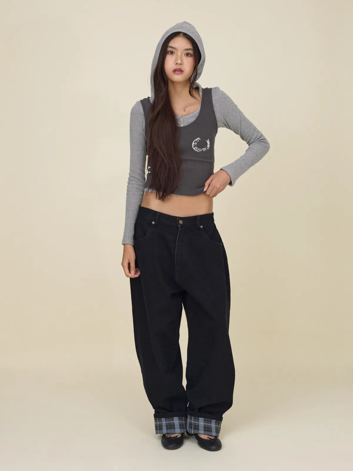 [ Pre-order ] Glowny Texas Waffle Long Sleeve