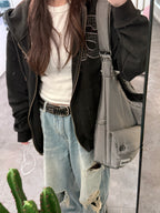 [ Pre-order ] TCM At Hoodie Zip-up (black)