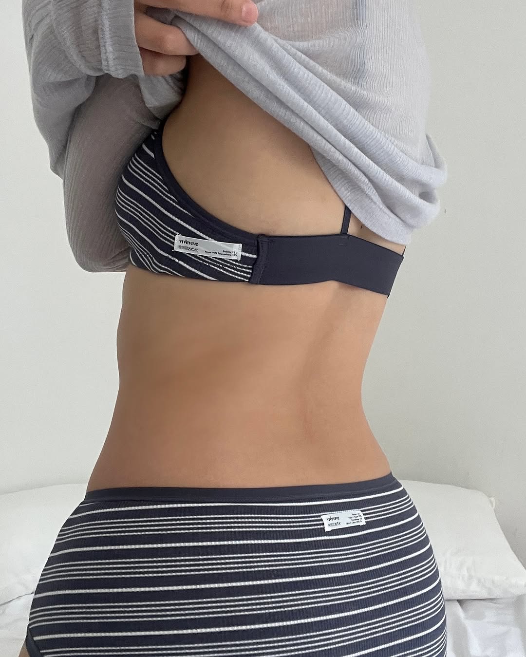 [ Pre-order ] 間條內衣套裝👙 Pattern Oh! Bra Panty SET ( 內附胸墊 )