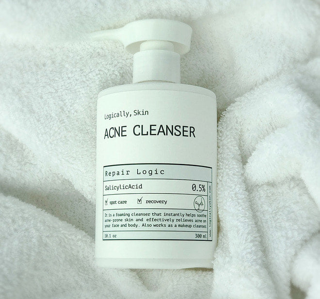 [ 現貨 ]🤍Logically, Skin 薰衣草袪痘保濕洗面乳🩵 Acne Cleanser 300ml