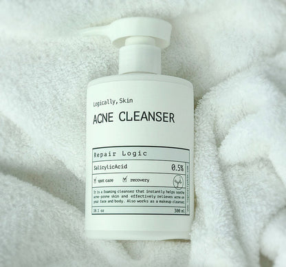 [ 現貨 ]🤍Logically, Skin 薰衣草袪痘保濕洗面乳🩵 Acne Cleanser 300ml