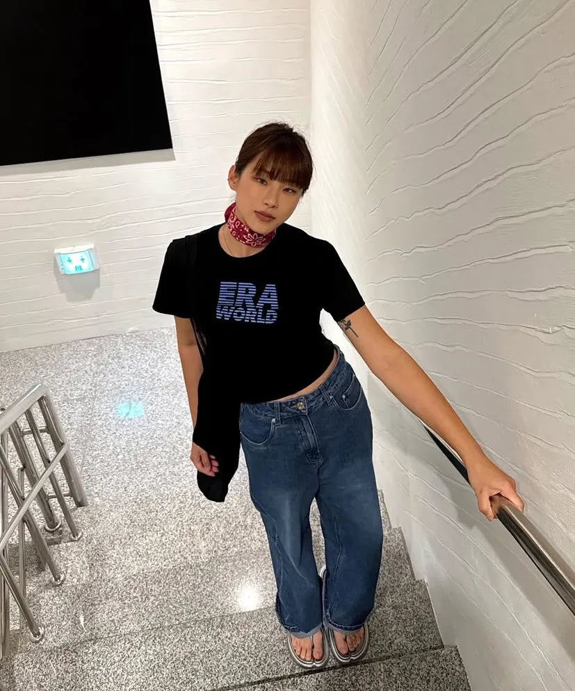 [ Jennie 同款 Pre-order ] Women Era Wide Fit Denim Pants