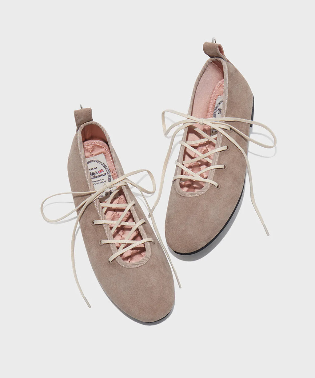 [ 🆕 Pre-order ] Rockfish Bella Laceup Flat ( suede ) - 6 colour