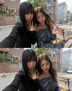 [ Pre-order ] Stripe Strap T-Shirt