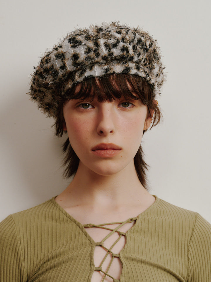 [ Pre-order ] Fringe Leopard Berer In Brown