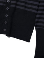 [ Pre-order] PWC HIGHNECK BACK BUTTON-UP KNIT TOP