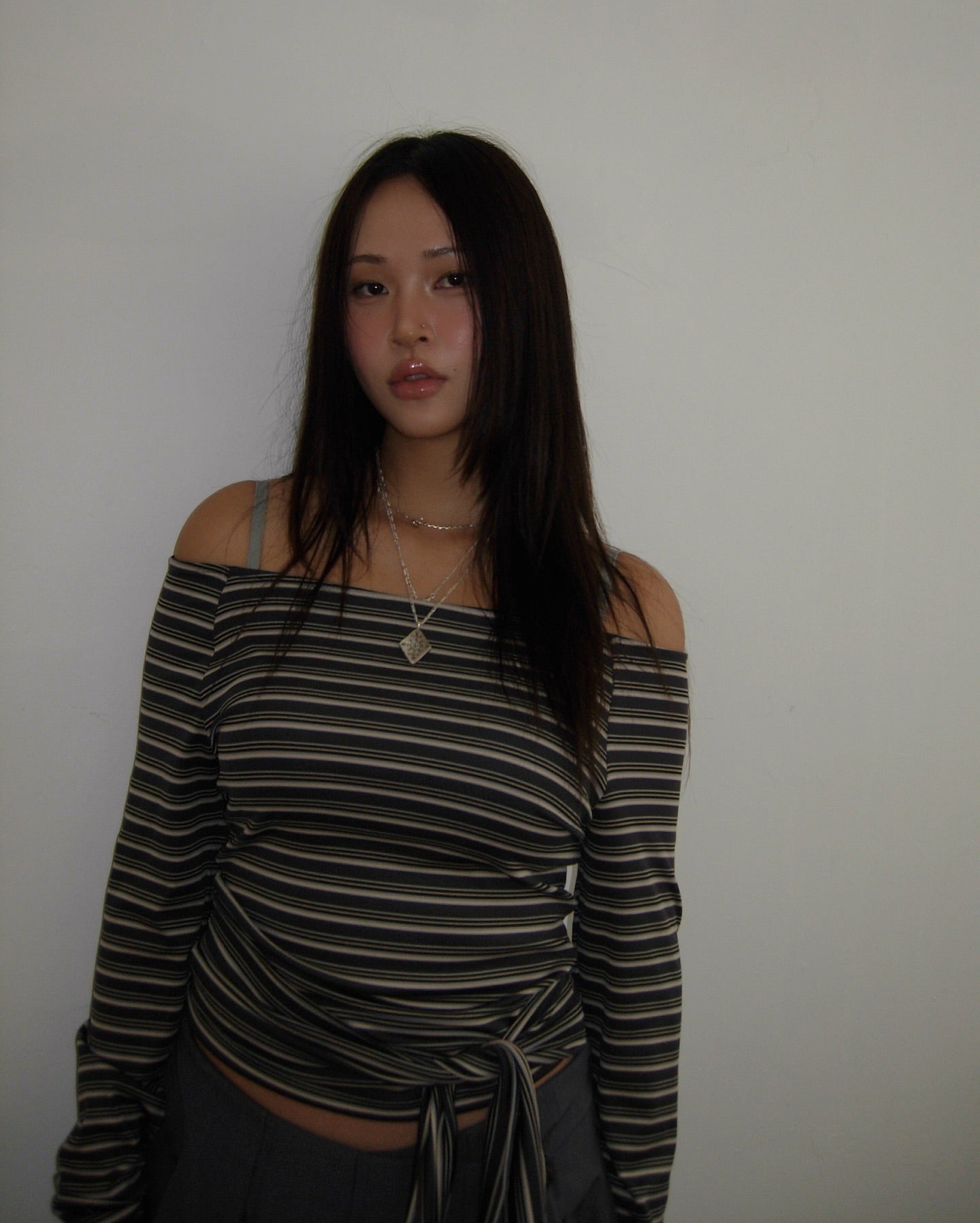 [ Pre-order ] Stripe Strap T-Shirt