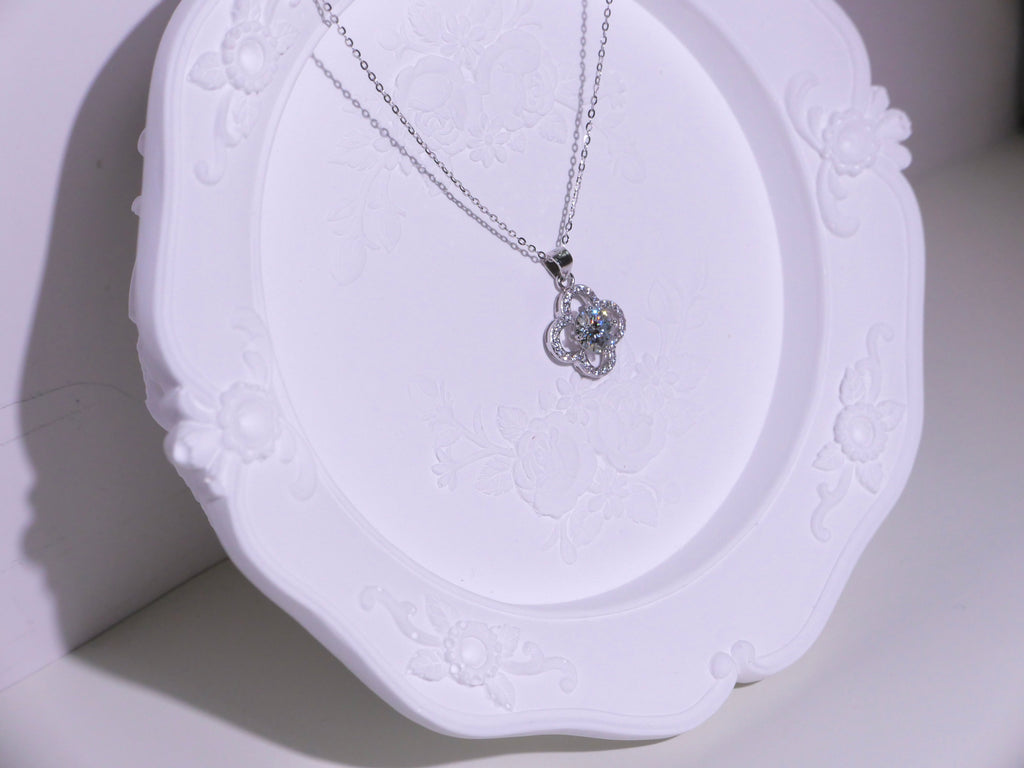 [ 現貨 ] TSC018 設計款莫桑石純銀S925頸鏈