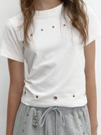 [ Pre-order ] Curve Eyelet T