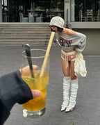 [ 現貨 ] Sculptor Off-Shoulder Cropped Sweatshirt