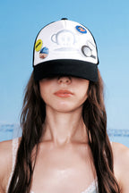 [ Pre-order ] Sunburn X Paul Frank Trucker Cap Black