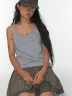 [ Pre-order ] Flower Punching Skirt