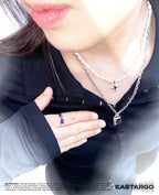 [ Pre-order ] Double Sting White Jagae Necklace