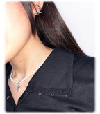 [ Pre-order ] Double Sting White Jagae Necklace