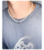 [ Pre-order ] Double Sting White Jagae Necklace