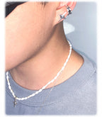 [ Pre-order ] Double Sting White Jagae Necklace