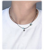 [ Pre-order ] Double Sting Stone Necklace 2