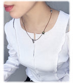 [ Pre-order ] Double Sting Stone Necklace 2