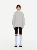 [ Jennie, Joy 同款 - Pre-order ] Ribbon Hood Zip-up