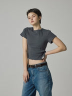 [ 🇰🇷韓國熱賣🔥現貨 ] Glowny🤍G Baby Tee 短版